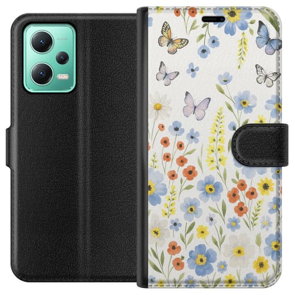 Xiaomi Redmi Note 12 Tegnebogsetui Sommerblomster