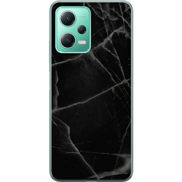 Xiaomi Redmi Note 12 Gjennomsiktig deksel Svart marmor