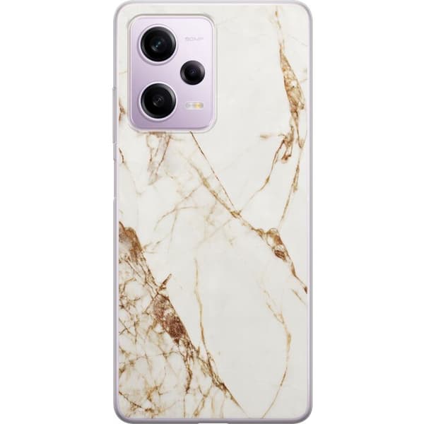 Xiaomi Redmi Note 12 Pro Läpinäkyvä kuori Valkoinen marmori