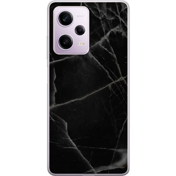 Xiaomi Redmi Note 12 Pro Läpinäkyvä kuori Musta marmori