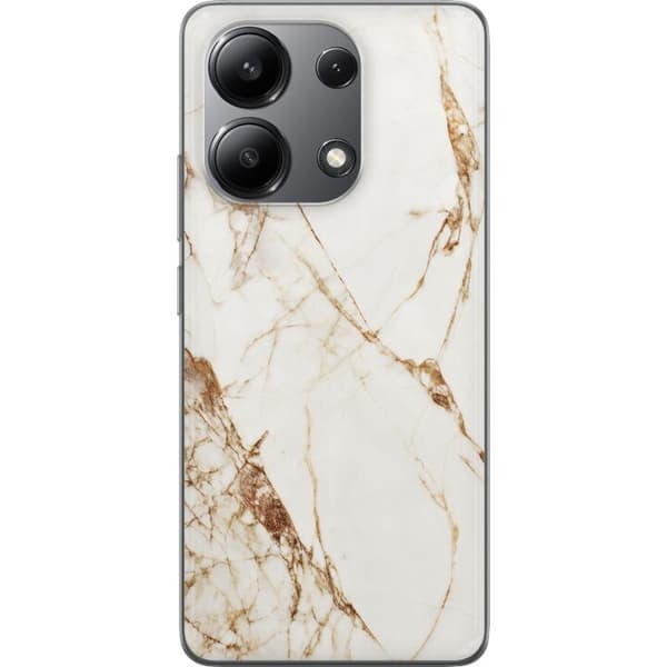 Xiaomi Redmi Note 13 4G Läpinäkyvä kuori Valkoinen marmori