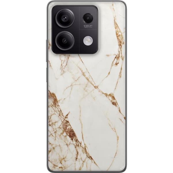 Xiaomi Redmi Note 13 Pro Gennemsigtig cover Hvid marmor