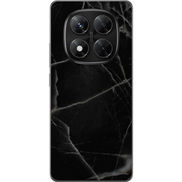 Xiaomi Redmi Note 14 Pro Gennemsigtig cover Sort marmor