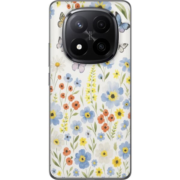 Xiaomi Redmi Note 14 Pro+ Läpinäkyvä kuori Kesäkukat