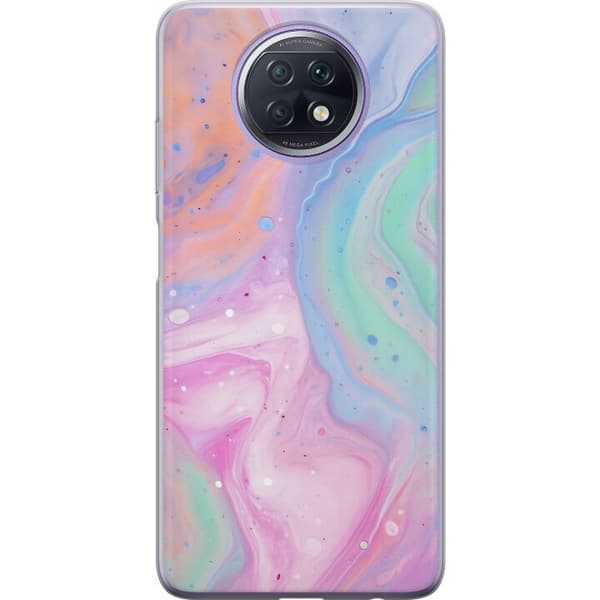 Xiaomi Redmi Note 9T Gennemsigtig cover Pastelmarmor