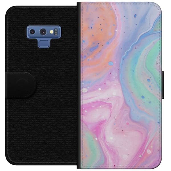 Samsung Galaxy Note9 Tegnebogsetui Pastelmarmor