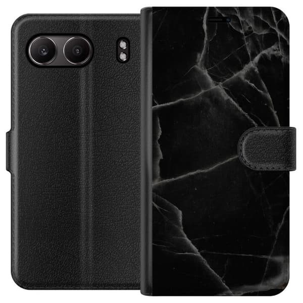 OnePlus Nord 4 Plånboksfodral Svart marmor