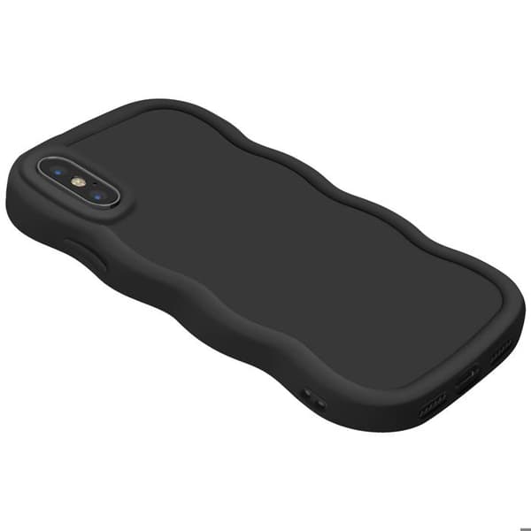Coque för iPhone X och XS Silikon Stötbeständig serie Candy Svart