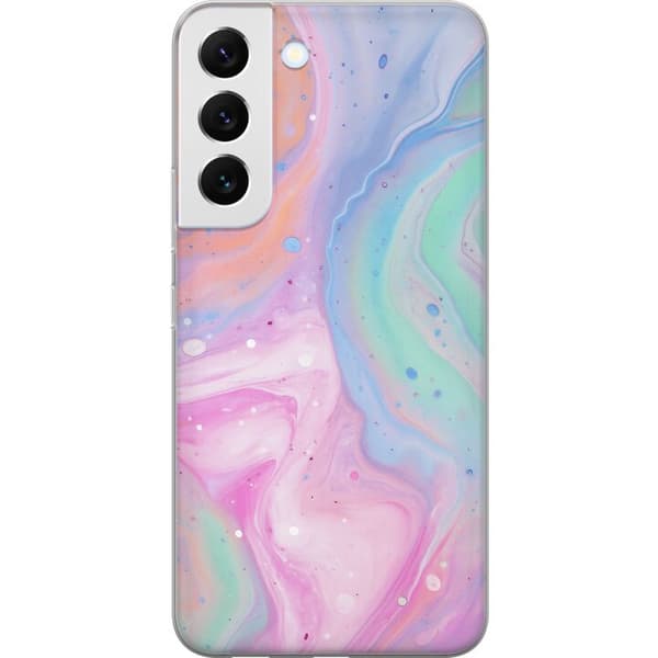 Samsung Galaxy S22+ 5G Gennemsigtig cover Pastelmarmor