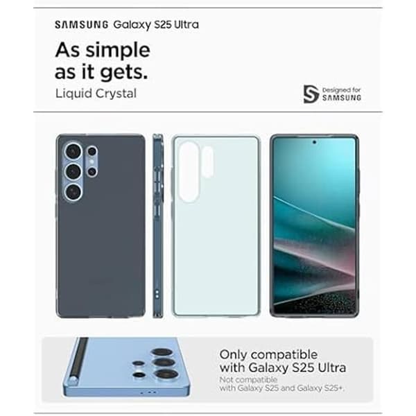 Coque - SPIGEN - Samsung Galaxy S25 Ultra - Stötbeständig - Alltid Transparent - Kvalitetsanvändbarhet