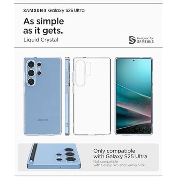 Coque - SPIGEN - Samsung S25 Ultra - Stötsäker - Transparent - Mjuk