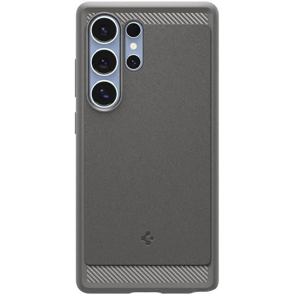 Coque - SPIGEN - Rugged Armor MagFit - Kompatibel med Samsung Galaxy S25 Ultra - Stötabsorberande - Kolfiberdesign - Grå