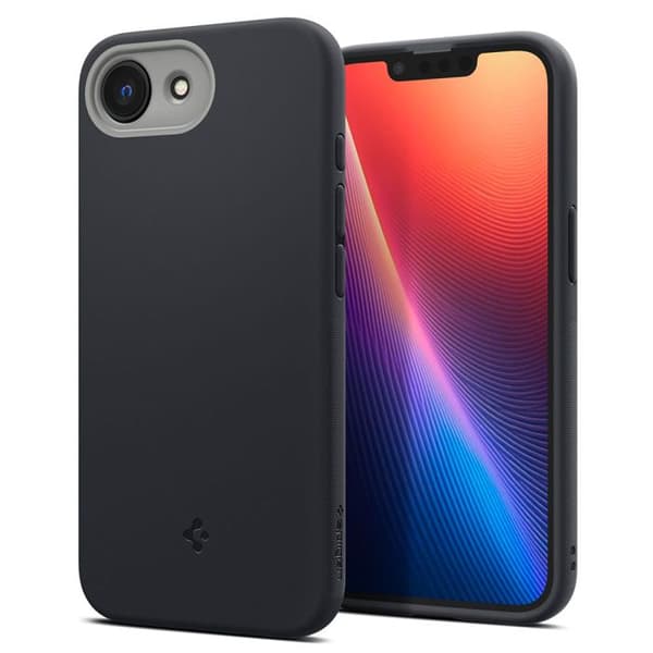Coque för iPhone 16e - Spigen Caseology Nano Pop MagSafe - Svart Sesame