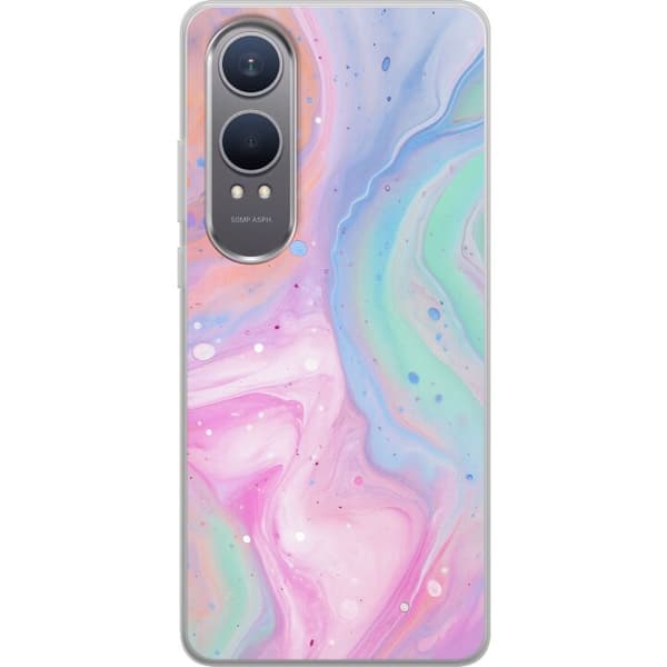 OnePlus Nord CE4 Lite Gjennomsiktig deksel Pastellmarmor