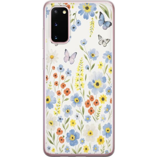 Samsung Galaxy S20 Gjennomsiktig deksel Sommerblomster