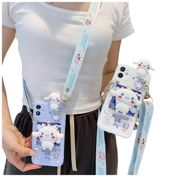 iPhone 14 Skal Med Spegel & Djurmotiv - Vit