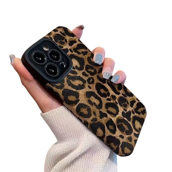 iPhone 14 Pro Skal - Guld Leopard