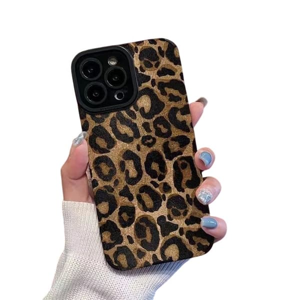 iPhone 14 Pro Skal - Guld Leopard