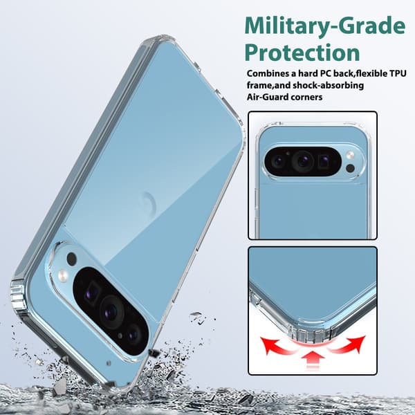 Google Pixel 9/9Pro Skal - Transparent