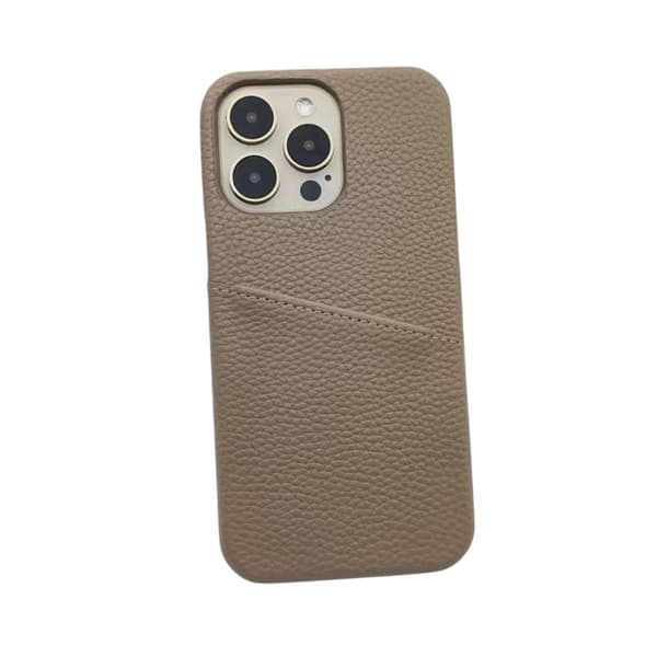 iPhone 15 Plus Skal med Kortfack - Cappuccino