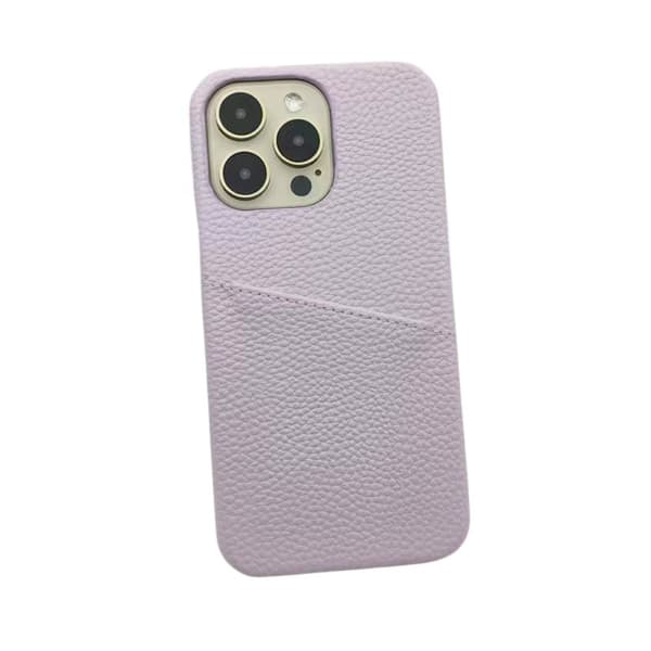 iPhone 15 Skal med Kortfack - Ljuslila
