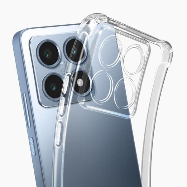 Stötsäker skal för Xiaomi 14T med förstärkta hörn och skyddad kamera Mayaxess Transparent