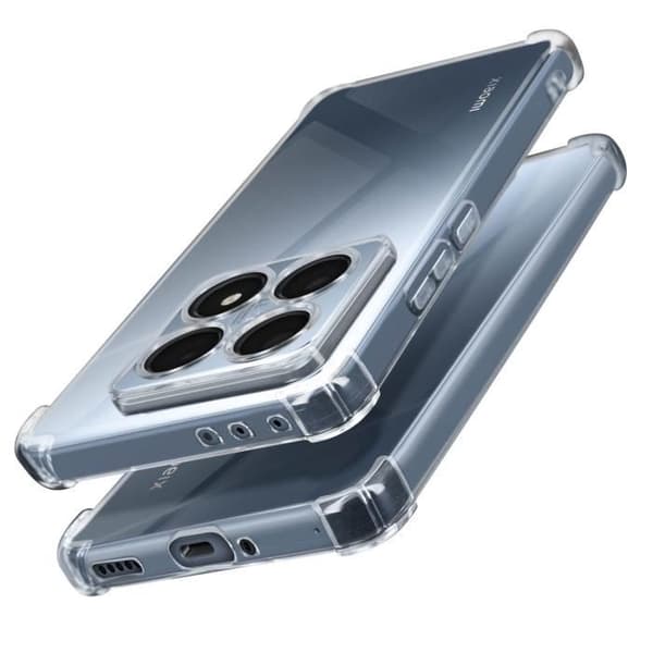 Stötsäker skal för Xiaomi 14T med förstärkta hörn och skyddad kamera Mayaxess Transparent