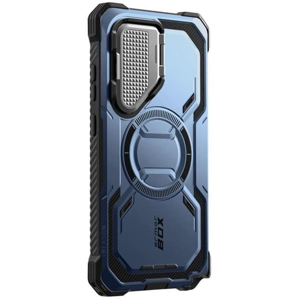Coque Intégrale för Samsung S25 Ultra Stötbeständig Kompatibel med MagSafe I-Blason Blå