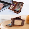 Miniatyrbild 4 av 6: Smartphone Etui med Prickar 5,0 till 5,3 Flip Plånbok Stöd och Spegel brun