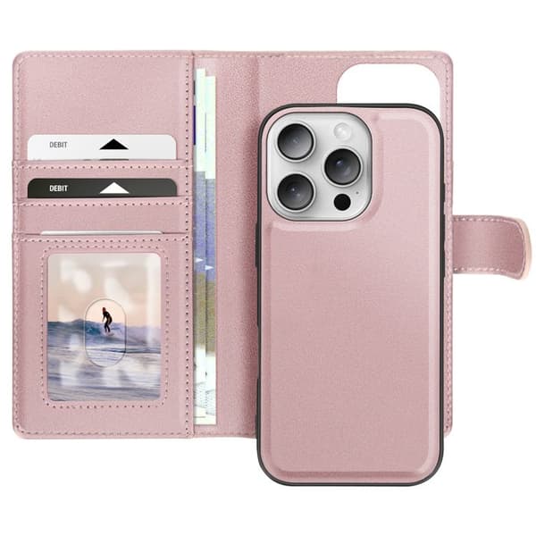 Étui för iPhone 16 Pro Max Avtagbar Fodral Mayaxess Rosé Champagne