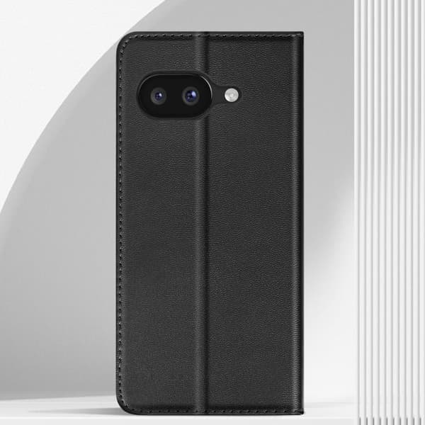 Fodral för Google Pixel 9a Magnetisk Portfölj Klipp Stöd Svart