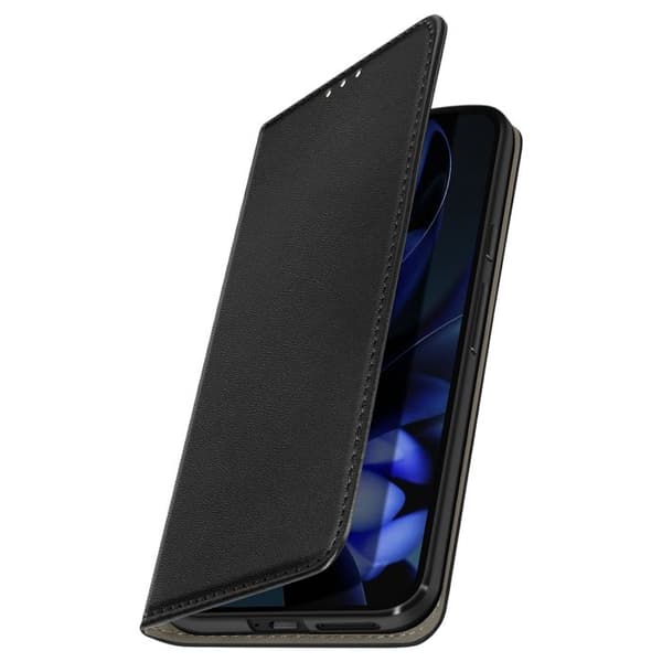 Fodral för Google Pixel 9a Magnetisk Portfölj Klipp Stöd Svart