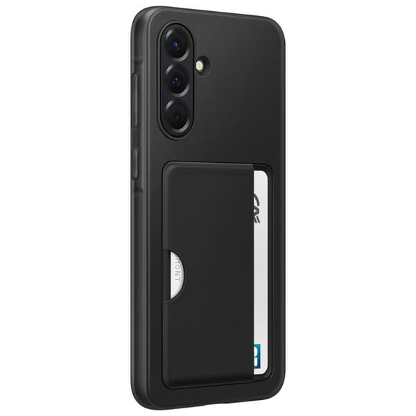 Coque för Samsung A56 Kortfodral Silikon Soft touch Original Samsung Svart