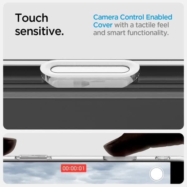 Spigen Skal för iPhone 16 Pro, Ultra Hybrid T MagFit, Kamerakontrollknapp 6,3 Tum - Grafit