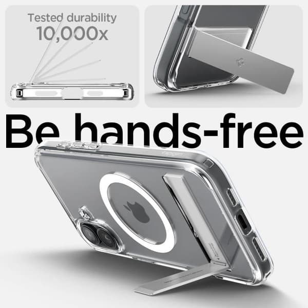 Coque för iPhone 16, Ultra Hybrid S MagFit, Flexibel Fäste 6,1 Tum - Transparent av Spigen