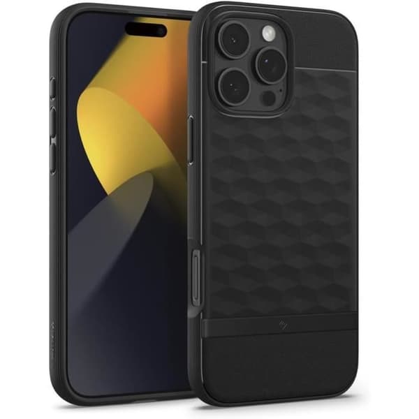 Coque Parallax Mag för iPhone 16 Pro - Matt svart av Caseology