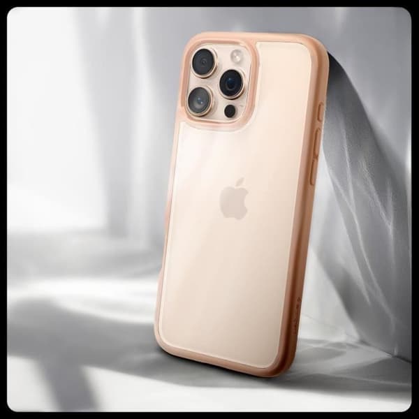 Spigen Skal för iPhone 16 Pro, Ultra Hybrid, Anti-gulning 6,3 Tum - Titanrosa