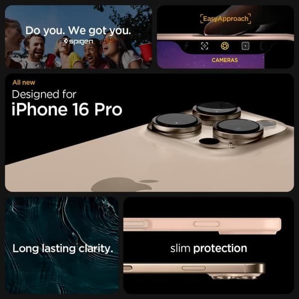 Spigen Skal för iPhone 16 Pro, Ultra Hybrid, Anti-gulning 6,3 Tum - Titanrosa