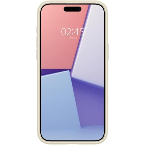Spigen Ultra Hybrid-telefonfodral i PC-bak och TPU-bumper för iPhone 15 Pro - Beige Muet