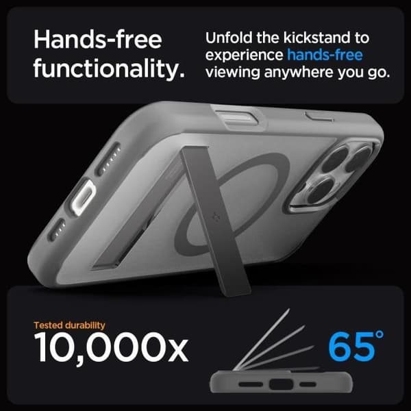 Spigen Fodral för iPhone 16 Pro Max, Ultra Hybrid S MagFit, Flexibel Fäste 6,9 Tum - Frostgrå