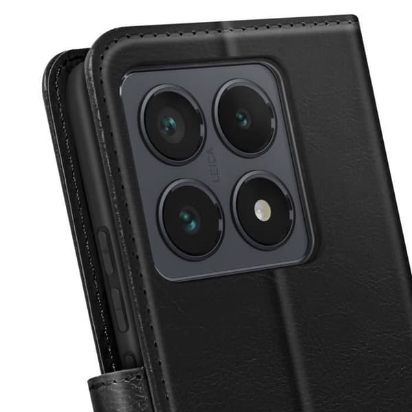 Étui för Xiaomi 14T Pro Plånbok med Handledsrem Mayaxess Svart
