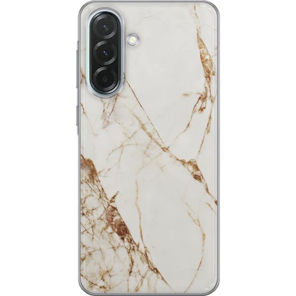 Samsung Galaxy A36 Gennemsigtig cover Hvid marmor