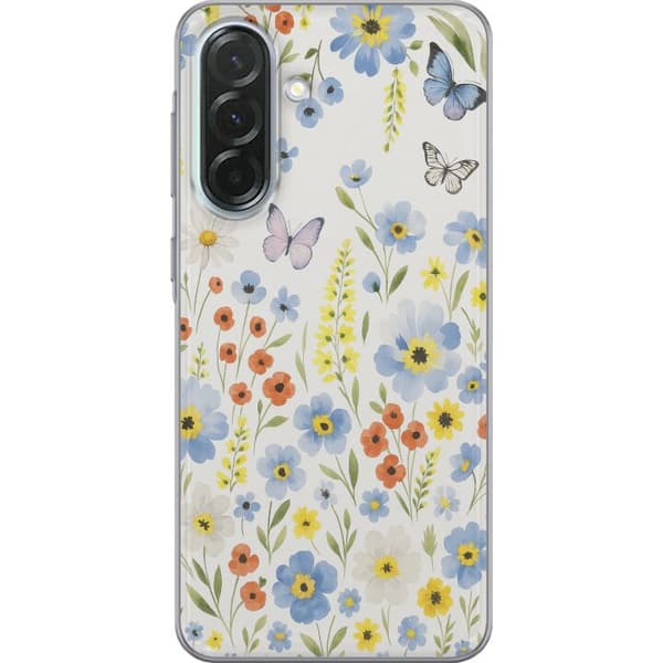 Samsung Galaxy A36 Gennemsigtig cover Sommerblomster