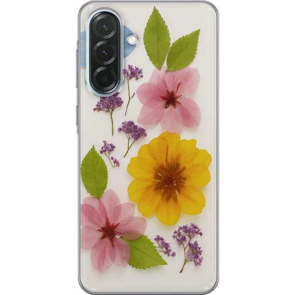 Samsung Galaxy A36 Gennemsigtig cover Pressede blomster
