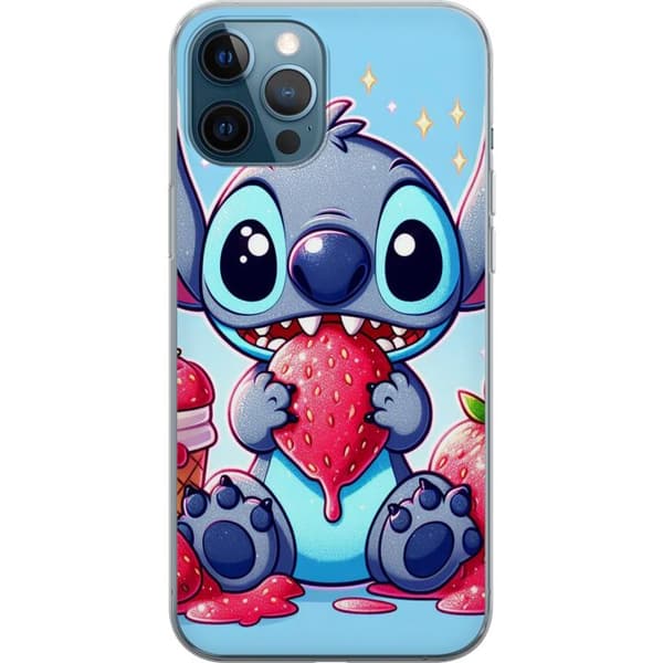 Apple iPhone 12 Pro Gjennomsiktig deksel Strawberry Stitch
