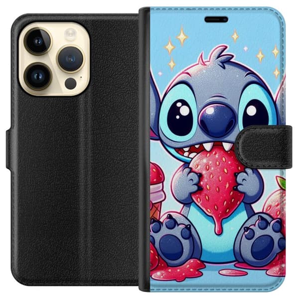 Apple iPhone 14 Pro Lompakkokotelo Strawberry Stitch