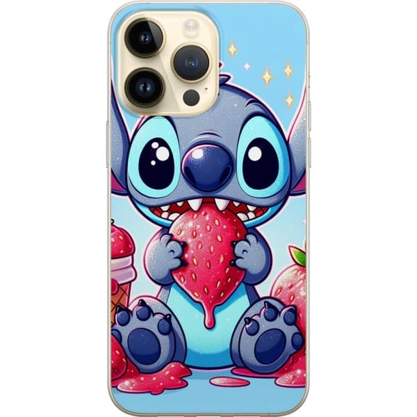 Apple iPhone 15 Pro Max Gjennomsiktig deksel Strawberry Stitch