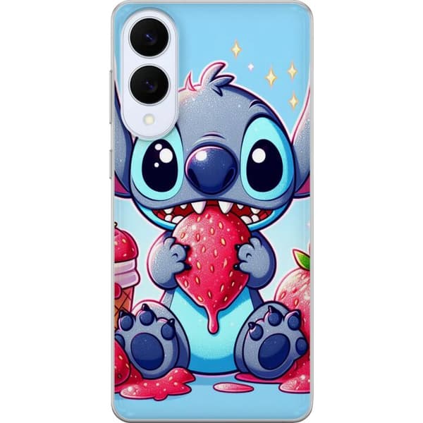 Samsung Galaxy S25 Edge Läpinäkyvä kuori Strawberry Stitch