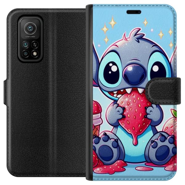 Xiaomi Mi 10T Pro 5G Tegnebogsetui Strawberry Stitch