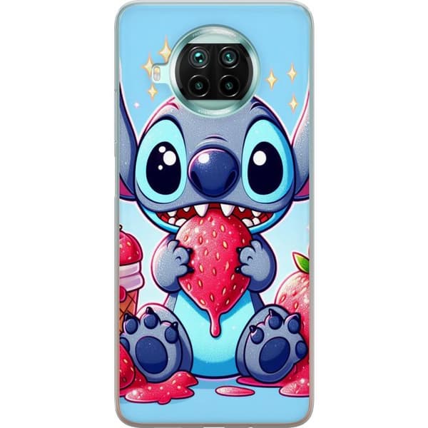 Xiaomi Mi 10T Lite 5G Gjennomsiktig deksel Strawberry Stitch